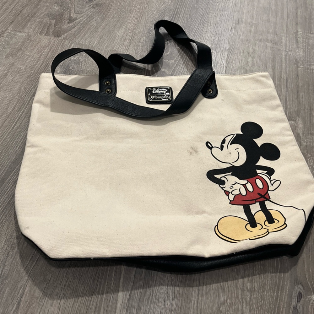 Loungefly Disney Mickey Mouse Handle Tote Bag Donald Duck Goofy